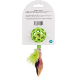 JW Pet Cataction Feather Ball With Bell Cat Toy 9 JW Pet Cataction Feather Ball With Bell Cat Toy -Furry Friends 53412 PT2. AC SS1800 V1526316596