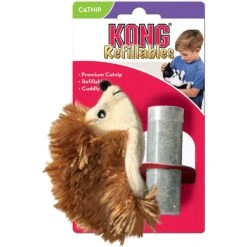 KONG Refillable Hedgehog Catnip Cat Toy -Furry Friends 53522 PT1. AC SS1800 V1539004340