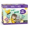 Weruva Best Feline Friend Paté Lovers, Aw Yeah! Paté Soiree! Variety Pack Grain-Free Wet Cat Food, 2.8-oz Pouch, Case Of 12