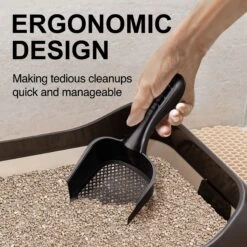 SunGrow Corner Box Clumping Fine Sand Cat Litter Scooper 13 SunGrow Corner Box Clumping Fine Sand Cat Litter Scooper -Furry Friends 536566 PT4. AC SS1800 V1670595473