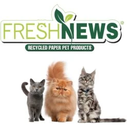 Fresh News Non-Clumping Scented Paper Cat Litter, 25-lb Bag -Furry Friends 539206 PT6. AC SS1800 V1667517856
