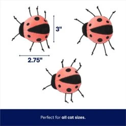Frisco Spring Potted Plant And Ladybugs Interactive Plush Cat Toy With Catnip -Furry Friends 541542 PT2. AC SS1800 V1672780518
