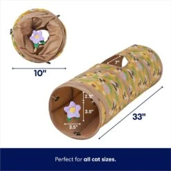 Frisco Spring Plush, Teaser, Ball & Tunnel Variety Pack Cat Toy With Catnip, 10 Count -Furry Friends 541590 PT1. AC SS1800 V1672780527