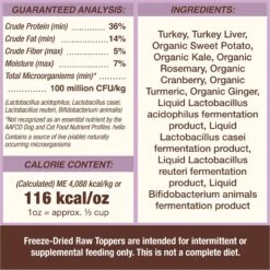 Primal Cupboard Cuts Turkey Grain-Free Freeze-Dried Raw Dog Food Topper -Furry Friends 550070 PT6. AC SS1800 V1677619900