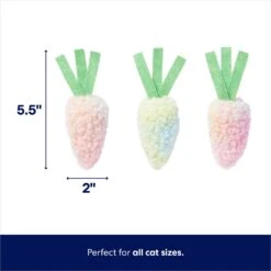 Frisco Easter Carrot Plush Cat Toy With Catnip -Furry Friends 550470 PT1. AC SS1800 V1672780526