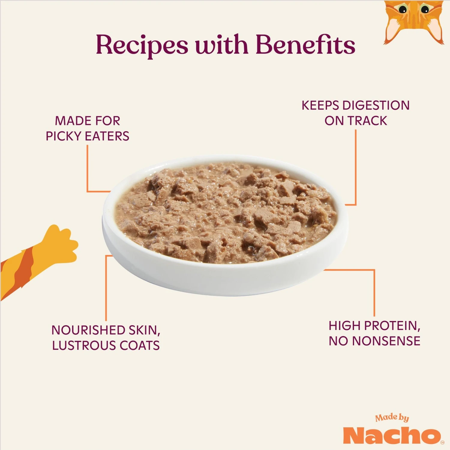 Made By Nacho Sustainably Caught Salmon & Sole Recipe With Bone Broth Minced Wet Cat Food 6 Made By Nacho Sustainably Caught Salmon & Sole Recipe With Bone Broth Minced Wet Cat Food - Image 4