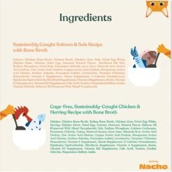 Made By Nacho Chicken, Herring & Salmon Variety Pack Minced Wet Cat Food, 3-oz Can, Case Of 12 -Furry Friends 554966 PT6. AC SS1800 V1696600803