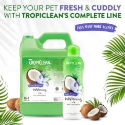 TropiClean Whitening Awapuhi & Coconut Shampoo 16 TropiClean Whitening Awapuhi & Coconut Shampoo -Furry Friends 55611 PT7. AC SS1800 V1684417484