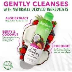 TropiClean Deep Cleaning Berry & Coconut Dog & Cat Shampoo -Furry Friends 55616 PT3. AC SS1800 V1684417099