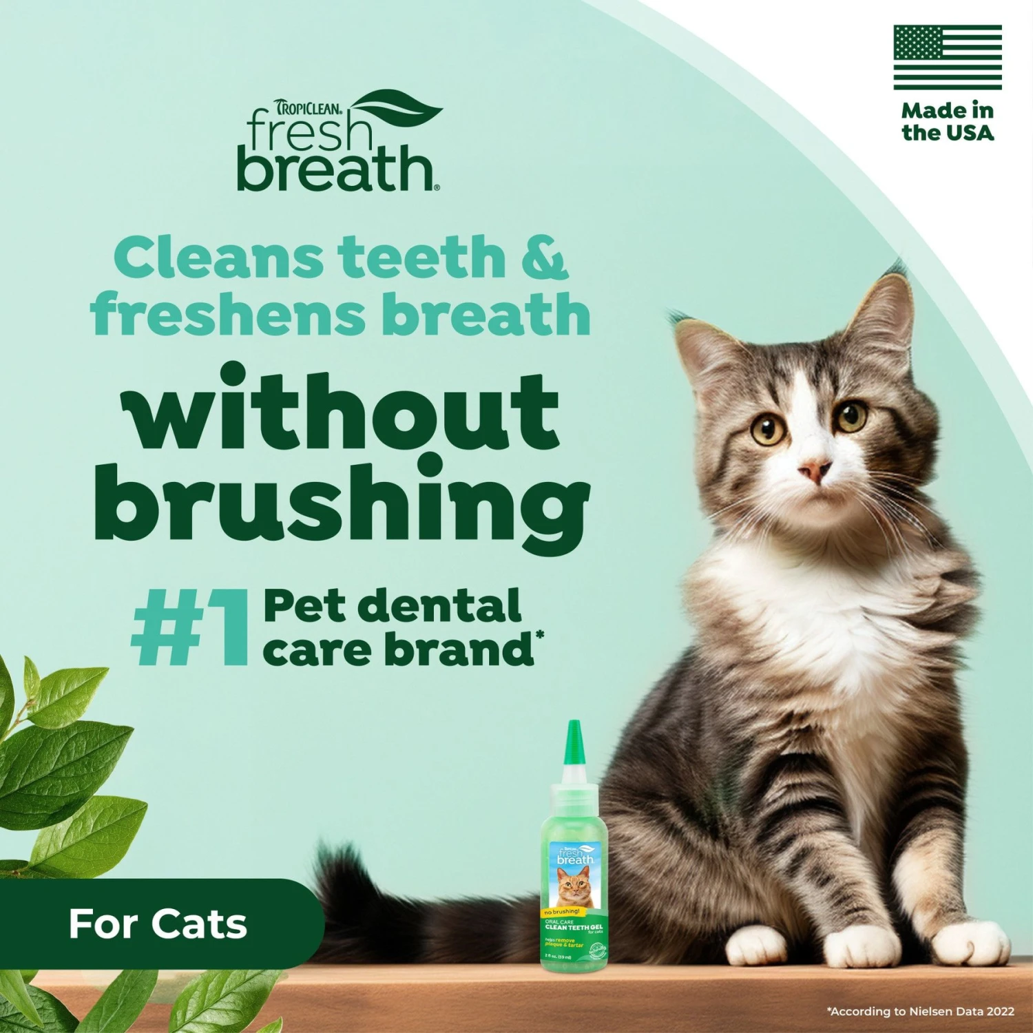 TropiClean Fresh Breath Oral Care Clean Teeth Cat Dental Gel 5 TropiClean Fresh Breath Oral Care Clean Teeth Cat Dental Gel - Image 3