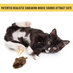 Pet Zone Play-N-Squeak MouseHunter Cat Toy With Catnip 10 Pet Zone Play-N-Squeak MouseHunter Cat Toy With Catnip -Furry Friends 55741 PT2. AC SS1800 V1583765065