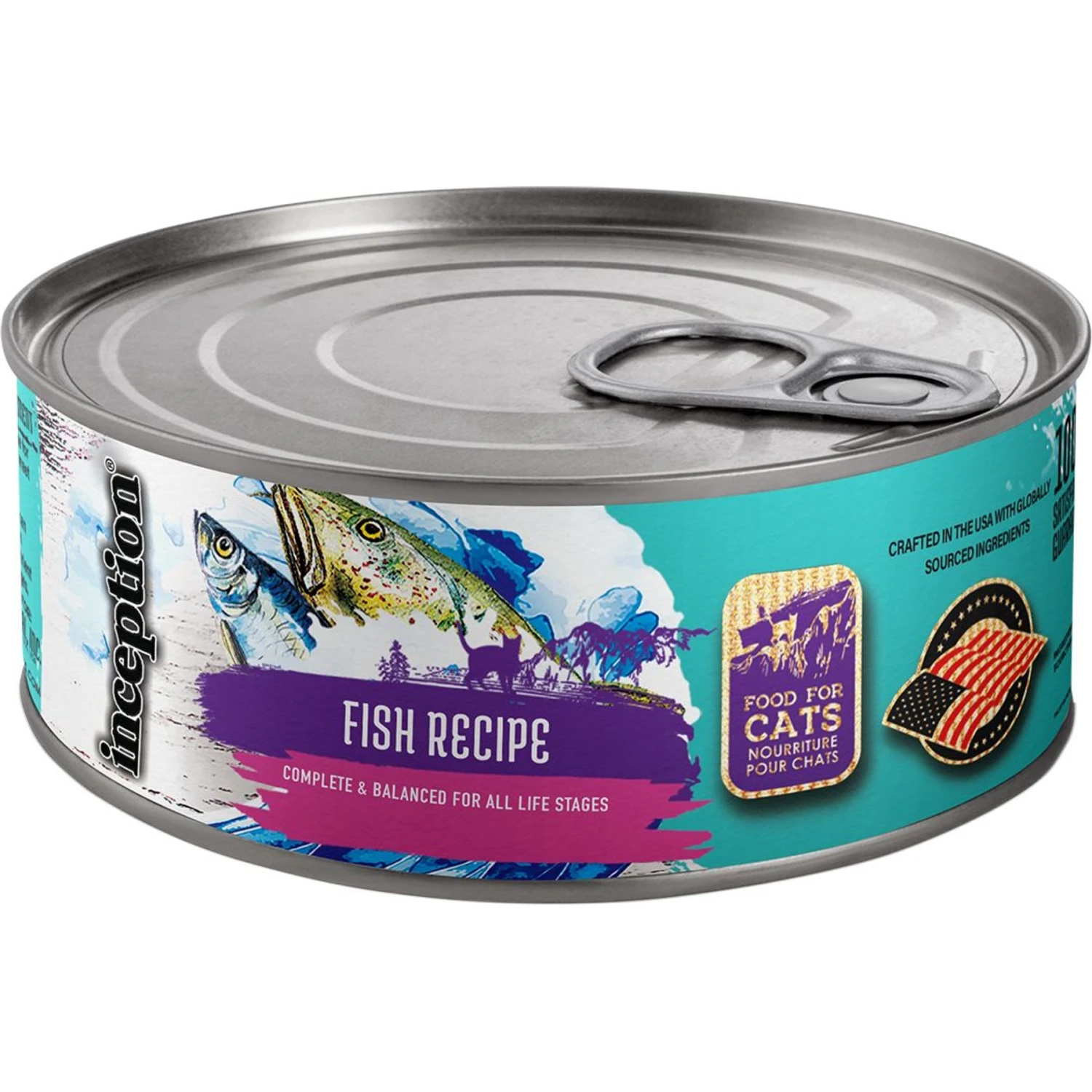 Inception Fish Recipe Wet Cat Food, 5.5-oz Can, Case Of 24 3 Inception Fish Recipe Wet Cat Food, 5.5-oz Can, Case Of 24