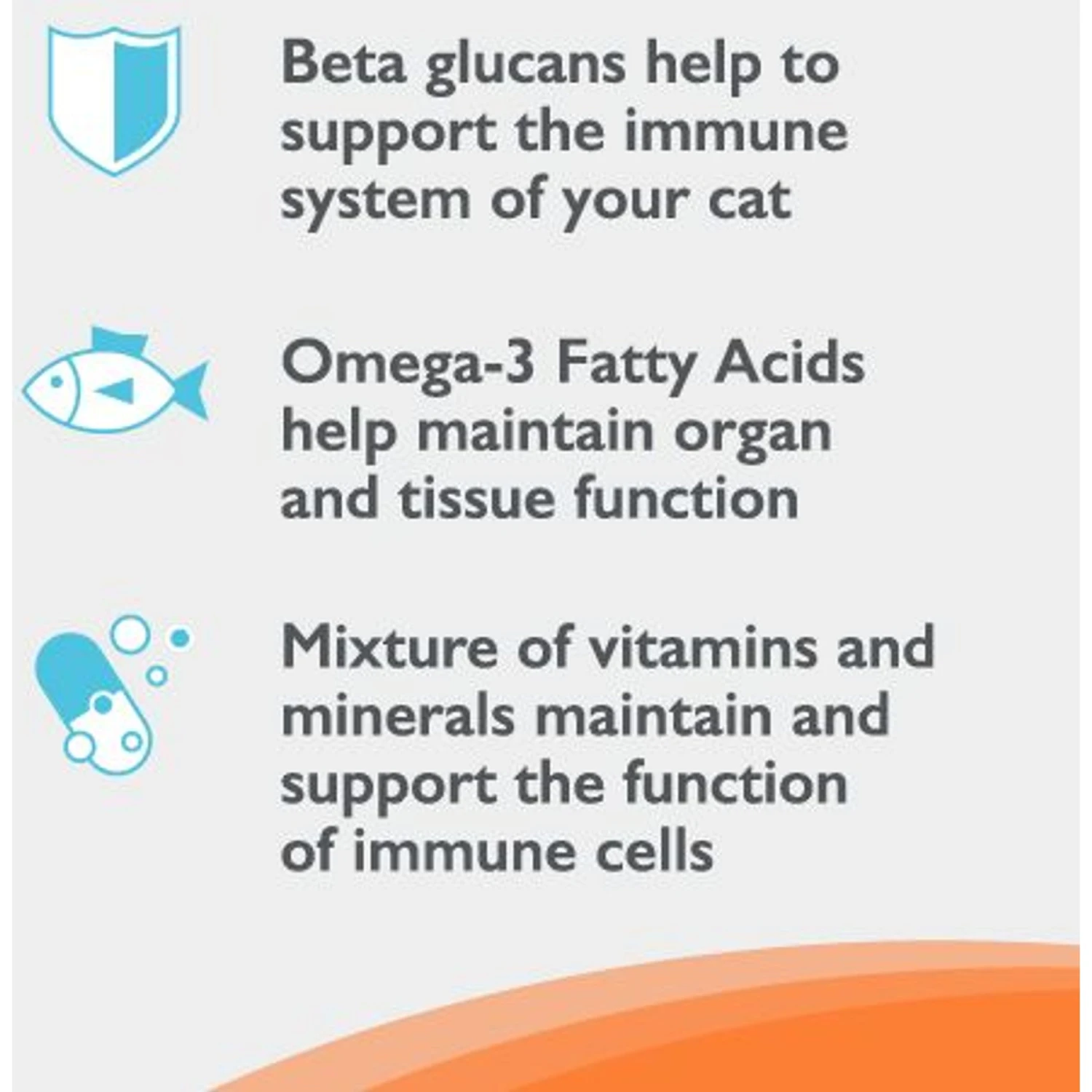 Nutramax Imuquin With Beta Glucans, Marine Lipids, Vitamins & Minerals Powder Packets Immune Supplement For Cats 5 Nutramax Imuquin With Beta Glucans, Marine Lipids, Vitamins & Minerals Powder Packets Immune Supplement For Cats - Image 3