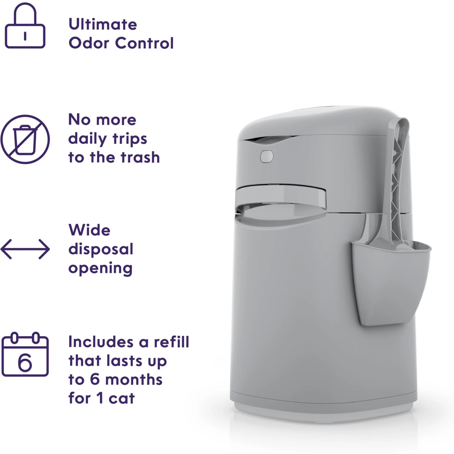 Litter Genie Easy Roll Pail Cat Litter Disposal 5 Litter Genie Easy Roll Pail Cat Litter Disposal - Image 3