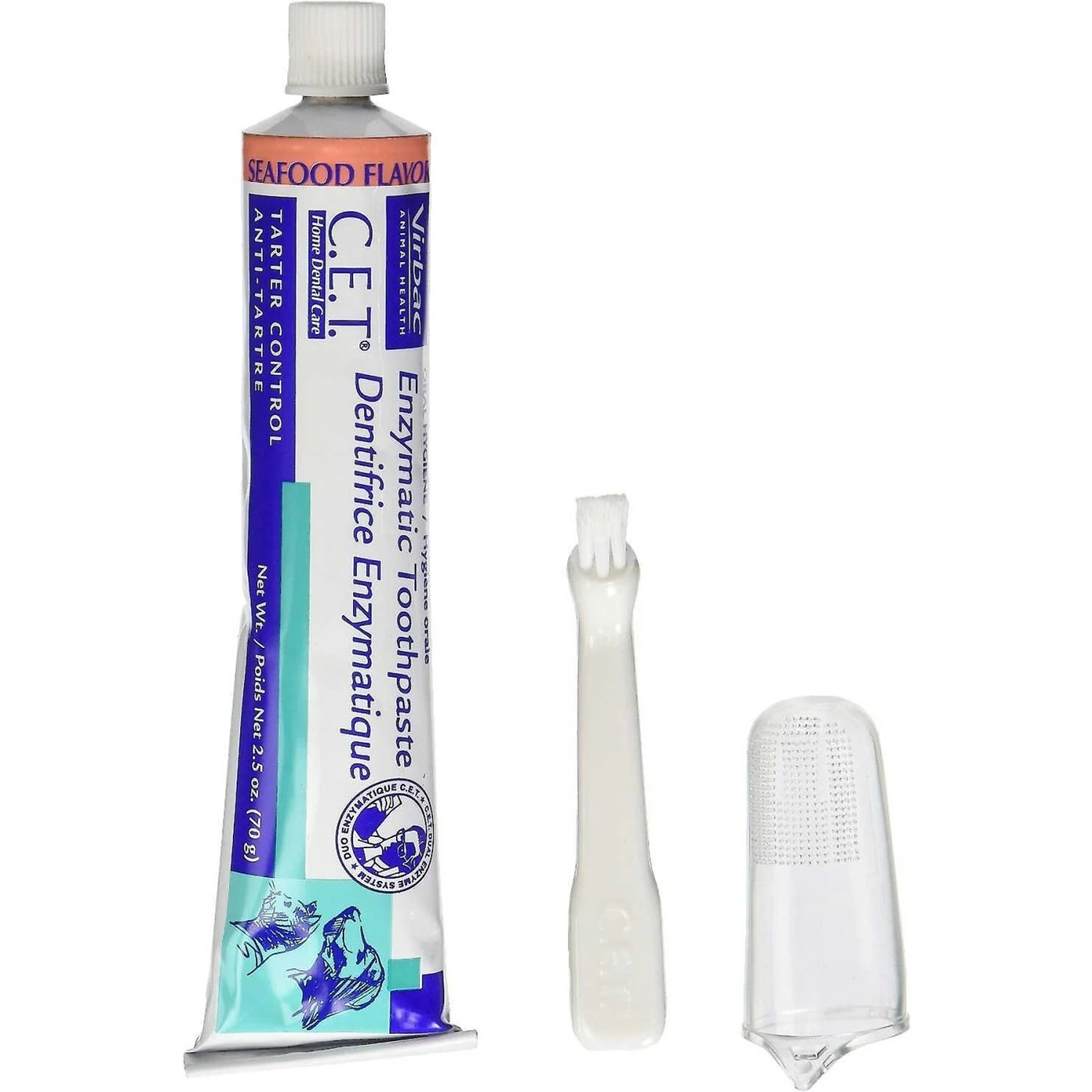 Virbac C.E.T. Enzymatic Oral Hygiene Seafood Flavor Cat Dental Kit 6 Virbac C.E.T. Enzymatic Oral Hygiene Seafood Flavor Cat Dental Kit - Image 4
