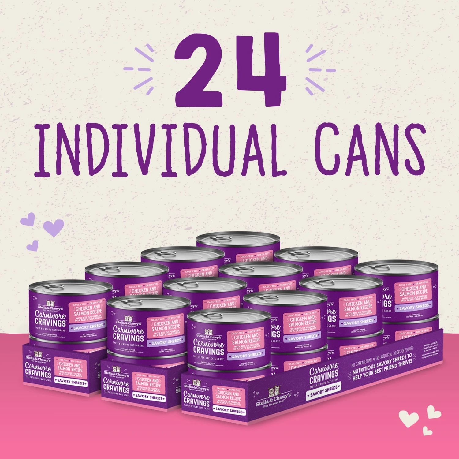 Stella & Chewy's Savory Shreds Chicken & Salmon Flavored Shredded Wet Cat Food 8 Stella & Chewy's Savory Shreds Chicken & Salmon Flavored Shredded Wet Cat Food - Image 6