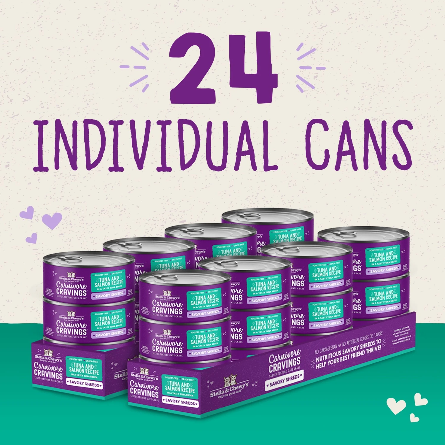Stella & Chewy's Savory Shreds Tuna & Salmon Flavored Shredded Wet Cat Food 6 Stella & Chewy's Savory Shreds Tuna & Salmon Flavored Shredded Wet Cat Food - Image 4