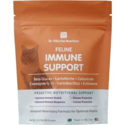 Dr. Bill's Pet Nutrition Feline Immune Support Cat Supplement Powder, 60-gm Pouch