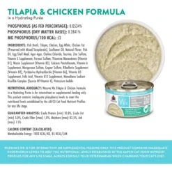 Weruva Wx Phos Focused Tilapia & Chicken Formula Grain-Free Puree Wet Cat Food, 3-oz Can, Case Of 12 -Furry Friends 578078 PT4. AC SS1800 V1684342188