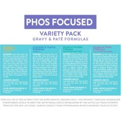 Weruva Wx Phos Focused Pate & Gravy Variety Pack Grain-Free Wet Cat Food, 3-oz Can, Case Of 12 -Furry Friends 578158 PT4. AC SS1800 V1684342676