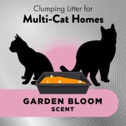 Arm & Hammer Litter Platinum Hardball Garden Bloom Lightweight Easy No-Mess Scooping Clumping Cat Litter -Furry Friends 579870 PT5. AC SS1800 V1658194090