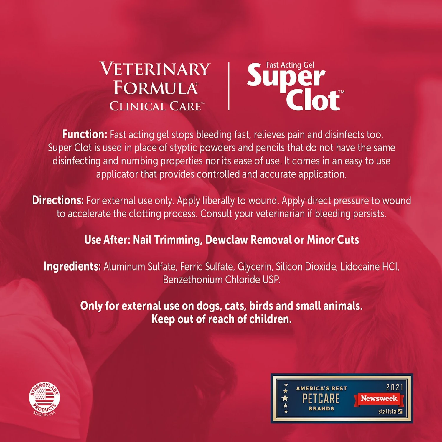 Veterinary Formula Clinical Care Super Clot Fast Acting Gel For Dogs & Cats 4 Veterinary Formula Clinical Care Super Clot Fast Acting Gel For Dogs & Cats - Image 2