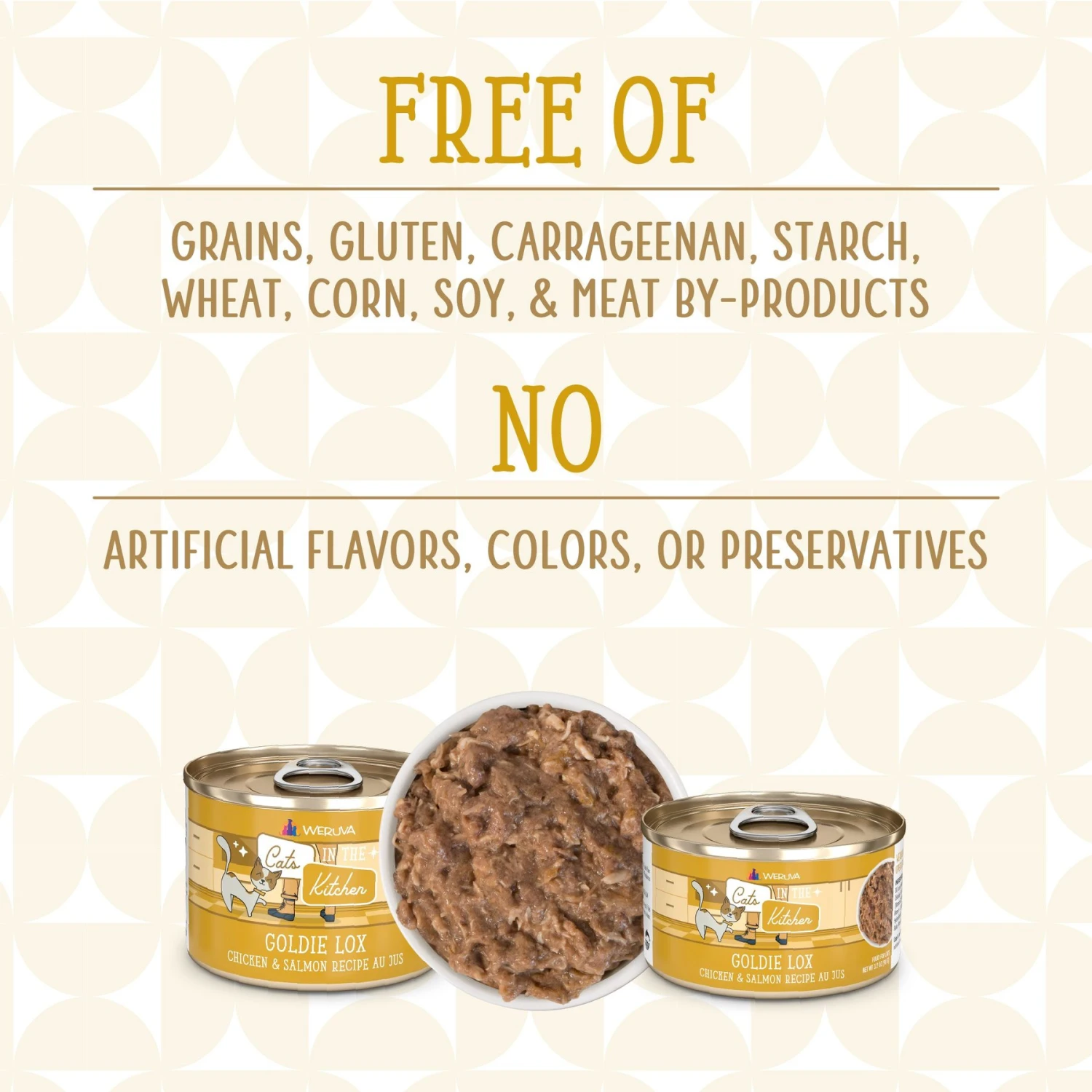 Weruva Cats In The Kitchen Goldie Lox Chicken & Salmon Au Jus Grain-Free Canned Cat Food 7 Weruva Cats In The Kitchen Goldie Lox Chicken & Salmon Au Jus Grain-Free Canned Cat Food - Image 5