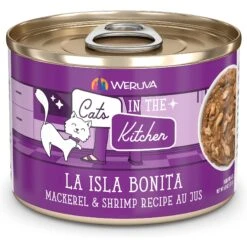 Weruva Cats In The Kitchen La Isla Bonita Mackerel & Shrimp Au Jus Grain-Free Canned Cat Food