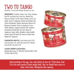 Weruva Cats In The Kitchen Two Tu Tango Sardine, Tuna & Turkey Au Jus Grain-Free Canned Cat Food -Furry Friends 58954 PT8. AC SS1800 V1702598017
