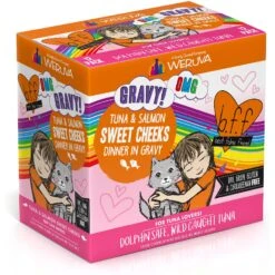 BFF Tuna & Salmon Sweet Cheeks Dinner In Gravy Wet Cat Food Pouches 12 BFF Tuna & Salmon Sweet Cheeks Dinner In Gravy Wet Cat Food Pouches -Furry Friends 59060 PT1. AC SS1800 V1644909083