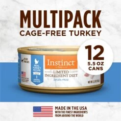 Instinct Limited Ingredient Diet Grain-Free Pate Real Turkey Recipe Natural Wet Canned Cat Food 16 Instinct Limited Ingredient Diet Grain-Free Pate Real Turkey Recipe Natural Wet Canned Cat Food -Furry Friends 59657 PT5. AC SS1800 V1681227640