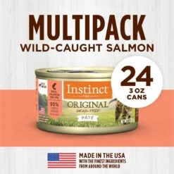 Instinct Original Grain-Free Pate Real Salmon Recipe Wet Canned Cat Food -Furry Friends 59664 PT5. AC SS1800 V1681224806