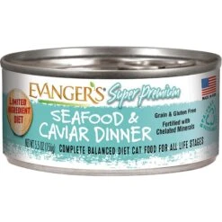 Evanger's Super Premium Seafood & Caviar Dinner Grain-Free Canned Cat Food