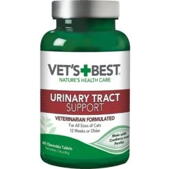 Vet's Best Chewable Tablets Urinary Supplement For Cats
