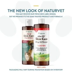 NaturVet Aller-911 Allergy Aid Skin Care Plus Aloe Vera Dog & Cat Shampoo -Furry Friends 60288 PT1. AC SS1800 V1698692841