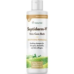 NaturVet Septiderm-V Soothing Formula Dog & Cat Skin Care Shampoo Bath