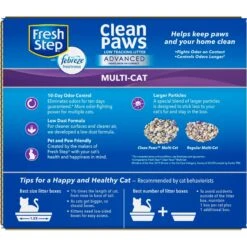 Fresh Step Advanced Clean Paws Multi Cat Litter, 18.5-lb Box, 2 Count -Furry Friends 605118 PT7. AC SS1800 V1695154387