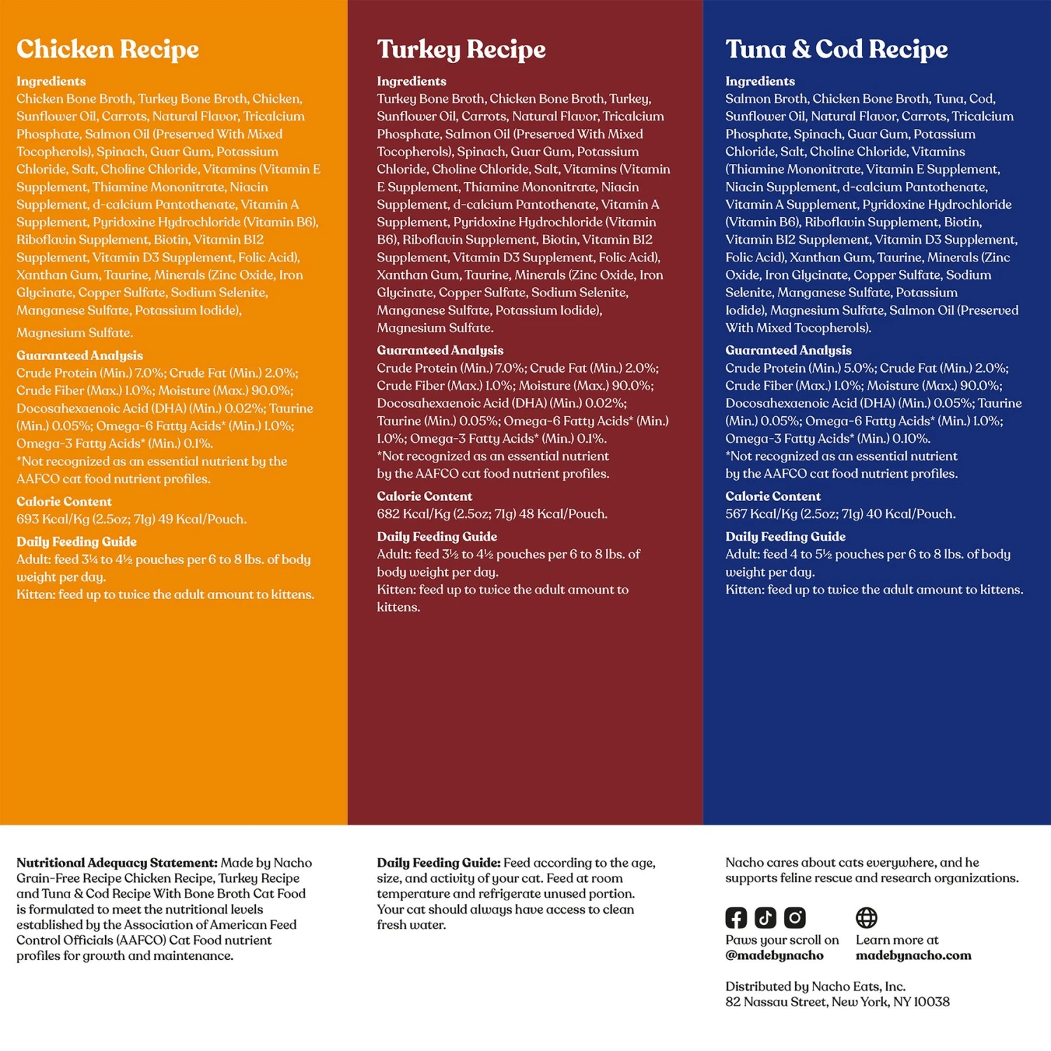 Made By Nacho Cuts In Gravy Recipes With Bone Broth Variety Pack Wet Cat Food & Made By Nacho Shredded & Diced Recipes With Homestyle Bone Broth Variety Pack Grain-Free Wet Cat Food 10 Made By Nacho Cuts In Gravy Recipes With Bone Broth Variety Pack Wet Cat Food & Made By Nacho Shredded & Diced Recipes With Homestyle Bone Broth Variety Pack Grain-Free Wet Cat Food - Image 8