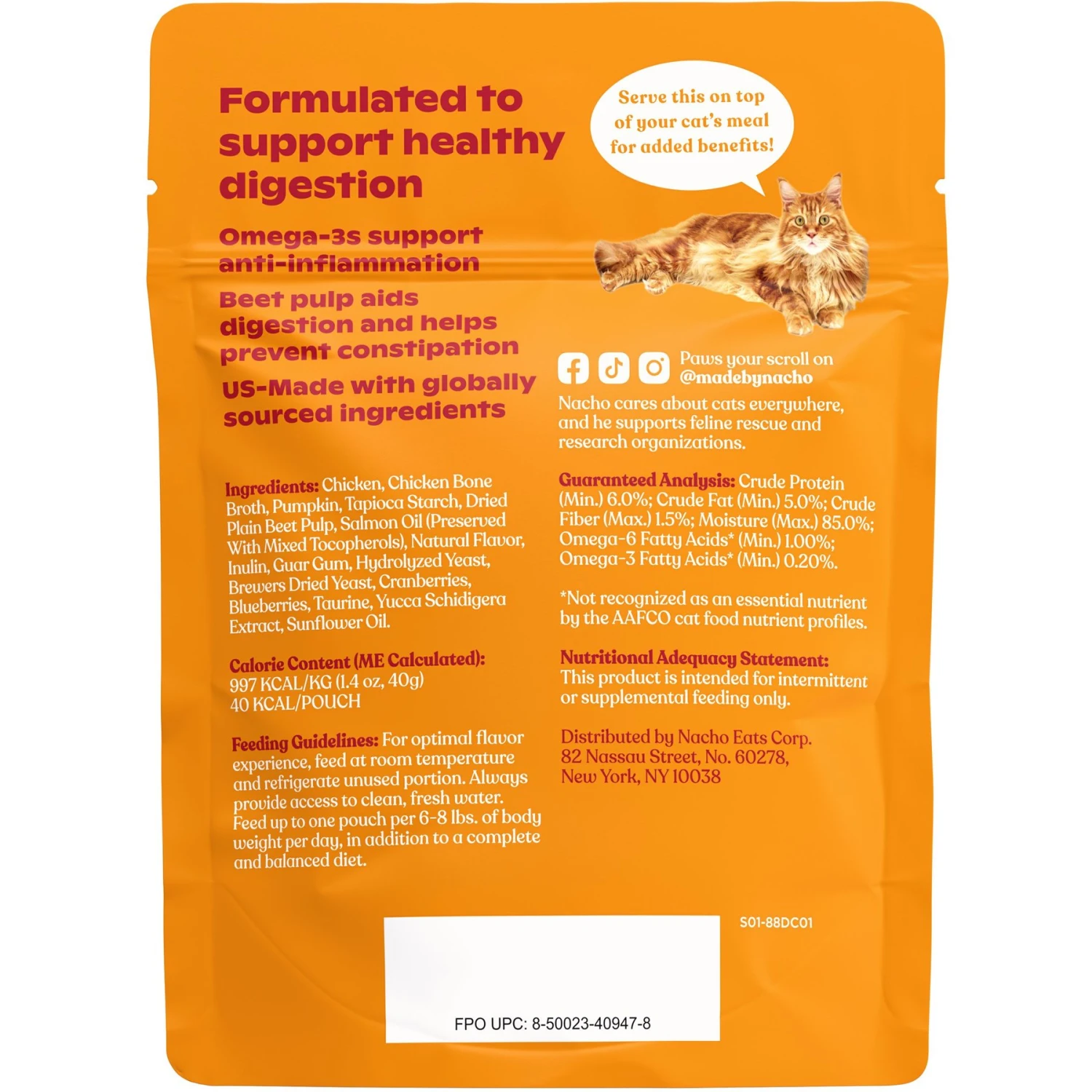 Made By Nacho Bone & Joint Support Cage-Free Chicken Puree With Bone Broth Wet Cat Food Topper & Made By Nacho Digestive Support Cage-Free Chicken Puree With Bone Broth Wet Cat Food Topper 9 Made By Nacho Bone & Joint Support Cage-Free Chicken Puree With Bone Broth Wet Cat Food Topper & Made By Nacho Digestive Support Cage-Free Chicken Puree With Bone Broth Wet Cat Food Topper - Image 7