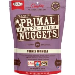 Primal Turkey Formula Nuggets Grain-Free Raw Freeze-Dried Cat Food