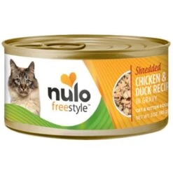Nulo Freestyle Shredded Chicken & Duck In Gravy Grain-Free Canned Cat Food & Nulo Freestyle Minced Turkey & Duck In Gravy Grain-Free Canned Cat & Kitten Food -Furry Friends 607662 PT1. AC SS1800 V1660843279