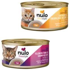 Nulo FreeStyle Yellowfin Tuna & Shrimp Pate Wet Cat Food & Nulo FreeStyle Chicken & Chicken Liver Pate Wet Cat Food