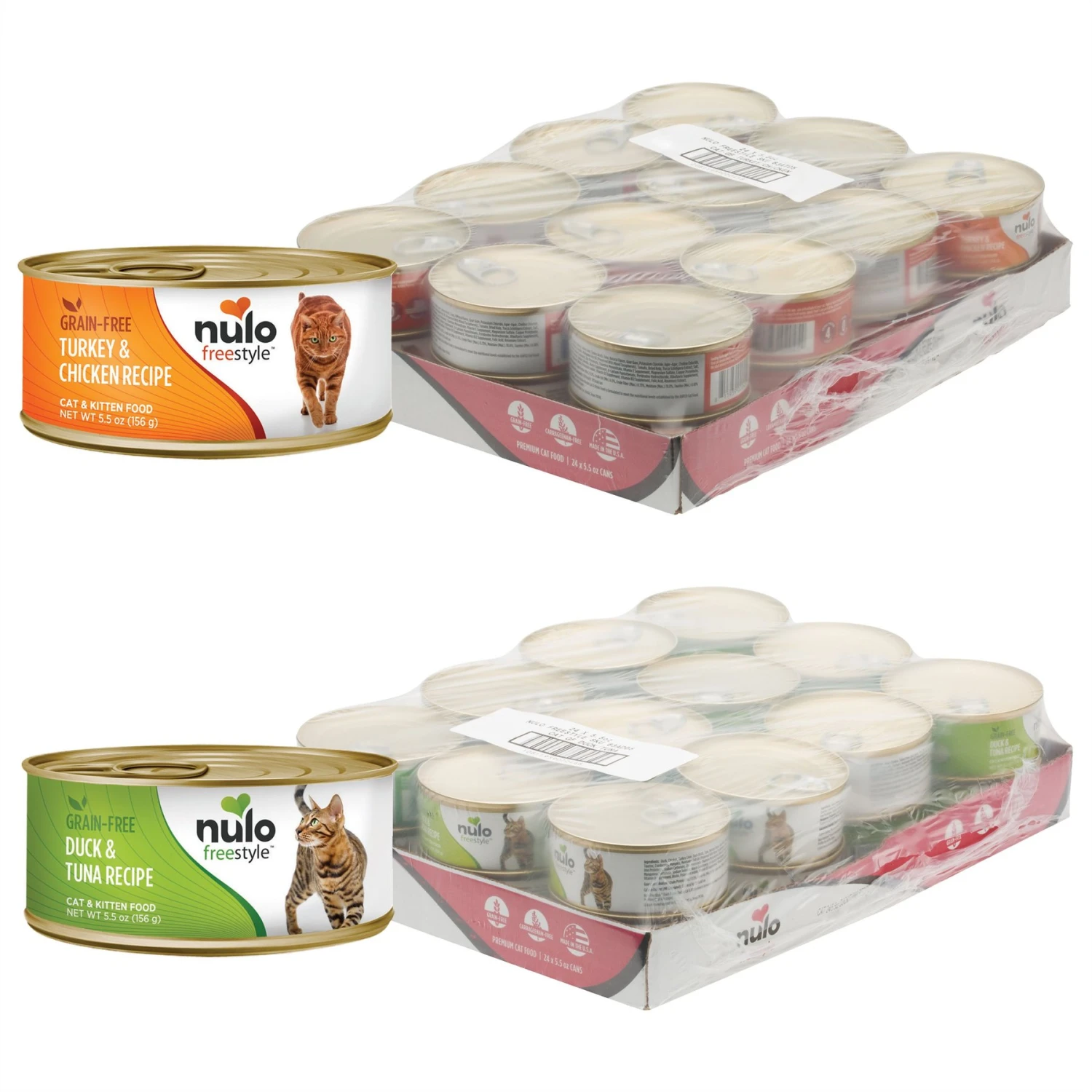 Nulo Freestyle Turkey & Chicken Recipe Grain-Free Canned Cat & Kitten Food & Nulo Freestyle Duck & Tuna Recipe Grain-Free Canned Cat & Kitten Food 3 Nulo Freestyle Turkey & Chicken Recipe Grain-Free Canned Cat & Kitten Food & Nulo Freestyle Duck & Tuna Recipe Grain-Free Canned Cat & Kitten Food