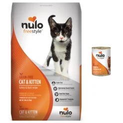 Nulo Freestyle Turkey & Duck Recipe Grain-Free Dry Cat & Kitten Food & Nulo Freestyle Turkey & Chicken Recipe Grain-Free Canned Cat & Kitten Food