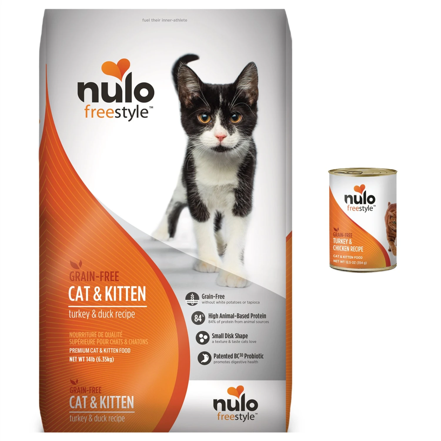 Nulo Freestyle Turkey & Duck Recipe Grain-Free Dry Cat & Kitten Food & Nulo Freestyle Turkey & Chicken Recipe Grain-Free Canned Cat & Kitten Food 3 Nulo Freestyle Turkey & Duck Recipe Grain-Free Dry Cat & Kitten Food & Nulo Freestyle Turkey & Chicken Recipe Grain-Free Canned Cat & Kitten Food