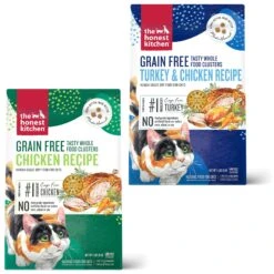 The Honest Kitchen Whole Food Clusters Grain-Free Chicken Dry Cat Food & The Honest Kitchen Whole Food Clusters Grain-Free Turkey & Chicken Dry Cat Food