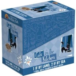 Weruva Cats In The Kitchen Pumpkin Jack Splash Tuna In Pumpkin Soup Grain-Free Cat Food Pouches & Weruva Cats In The Kitchen 1 If By Land, 2 If By Sea Tuna, Beef & Salmon Recipe Grain-Free Cat Food Pouches -Furry Friends 611478 PT8. AC SS1800 V1661530250
