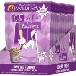 Weruva Cats In The Kitchen Mack, Jack & Sam Salmon, Mackerel & Tuna Recipe Grain-Free Cat Food Pouches & Weruva Cats In The Kitchen Love Me Tender Chicken & Duck Recipe Grain-Free Cat Food Pouches -Furry Friends 611486 PT5. AC SS1800 V1661530581