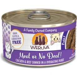 Weruva Classic Cat Meal Or No Deal Chicken & Beef Pate Canned Cat Food & Weruva Classic Cat Who Wants To Be A Meowionaire Chicken & Pumpkin Pate Canned Cat Food -Furry Friends 611518 PT2. AC SS1800 V1661530856