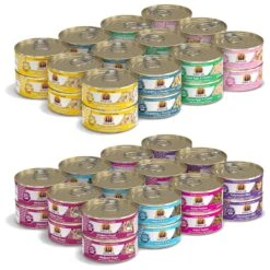Weruva Paw Lickin' Pals Variety Pack Grain-Free Canned Cat Food & Weruva Frisky Fishin' Friends Variety Pack Grain-Free Canned Cat Food